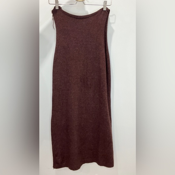 SOFT Wool Sweater Dress with Pockets & Pearl Accent Zipper - Picture 2 of 3